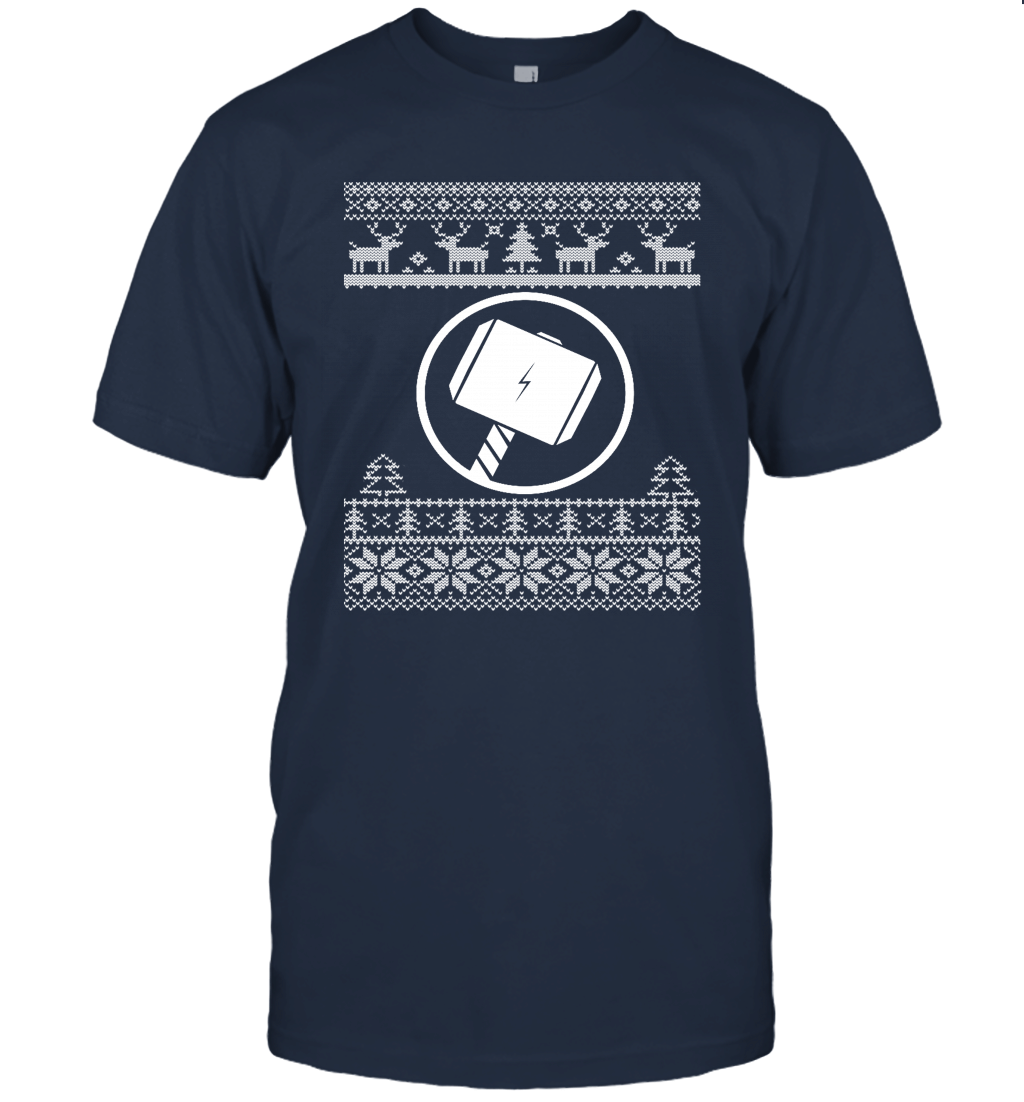 Tho Hammer Logo Merry Christmas Unisex T-Shirt