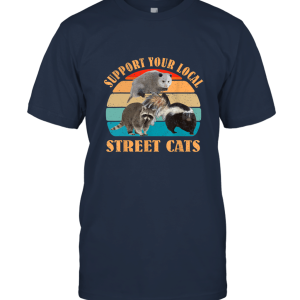 Support Your Local Street Cats Vintage T Shirt Unisex T-Shirt