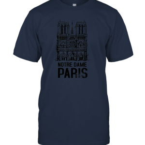 Vintage Paris France Notre Dame Cathedral T Shirt Unisex T-Shirt