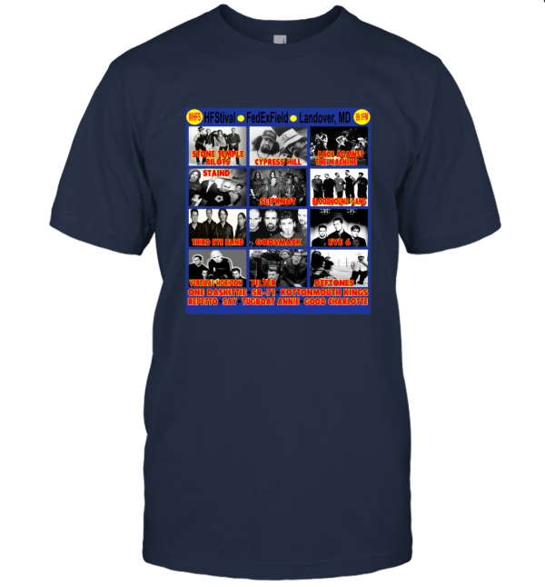 Vintage Original 00s HFStival Anual Maryland Alternative Rock Fest 2000 Band Unisex T-Shirt