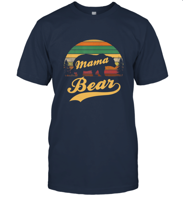 Vintage Mama Bear Camping T shirt Unisex T-Shirt