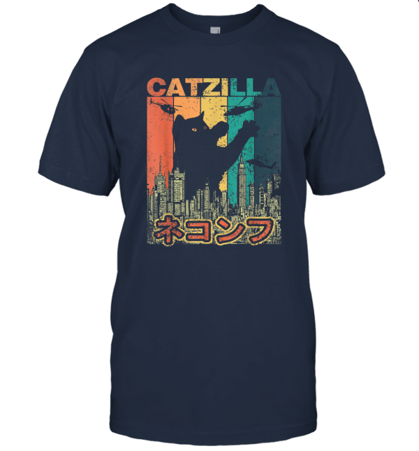 Vintage CATZILLA Japan  Kitty Cat lovers Halloween T shirt T Shirt Unisex T-Shirt