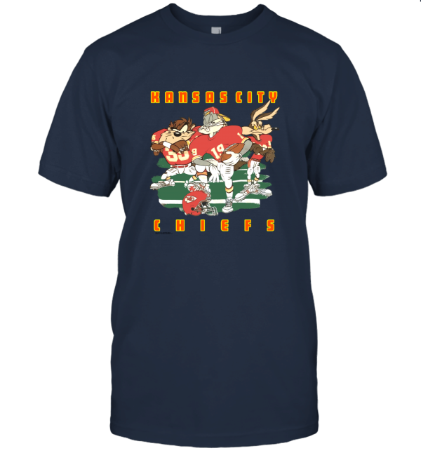 Vintage Kansas City Chiefs Looney Tunes Unisex T-Shirt