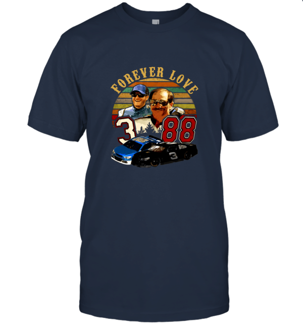 Vintage Dale Earnhardt And Earnhardt Jr Forever Love 3  Unisex T-Shirt