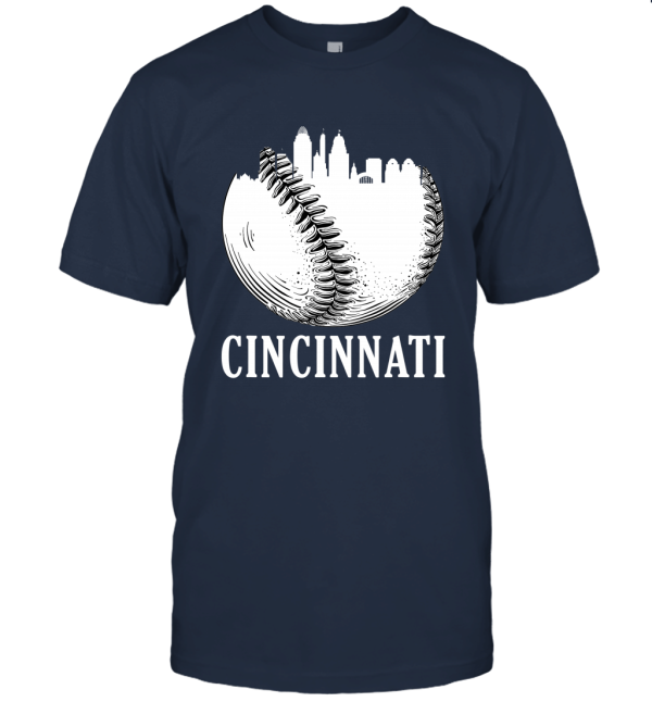 Vintage Downtown Cincinnati TShirt Baseball Retro Ohio State Unisex T-Shirt