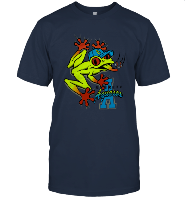 Vintage everett aquasox by marquee cartoon t shirt 90s Unisex T-Shirt