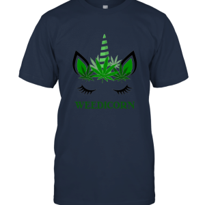 Weedicorn Unicorn Weed Marijuana Cannabis Weed Pot Leaf Unisex T-Shirt