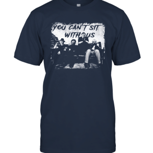 We Can't Sit with Us  Michael Meyer Freddy Krueger Jason and Leatherface Halloween T Shirt for Men Unisex T-Shirt