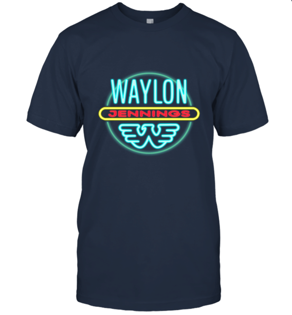 Waylon Jennings Men's Neon Tee T Shirt Unisex T-Shirt