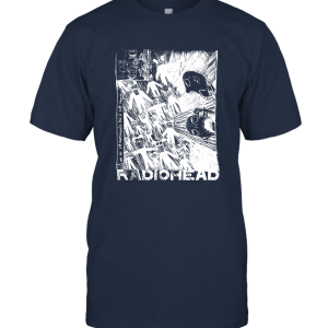 W.A.S.T.E. Adult Radiohead Scribble on Ivory áo ?en Unisex T-Shirt
