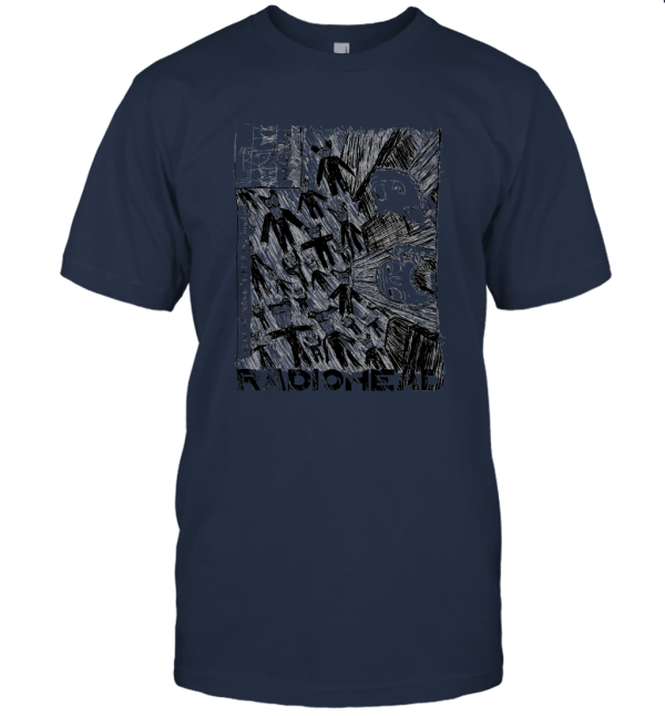 W.A.S.T.E. Adult Radiohead Scribble on Ivory Unisex T-Shirt