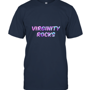 Virginity Rocks Colorful Funny Cool Letters Unisex T-Shirt