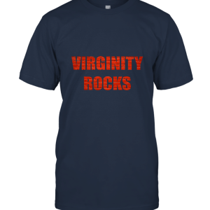 Virginity Rocks Funny Cool Letters Unisex T-Shirt