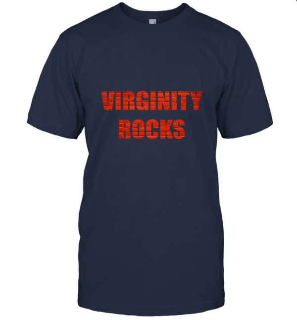 Virginity Rocks Funny Cool Letters Unisex T-Shirt