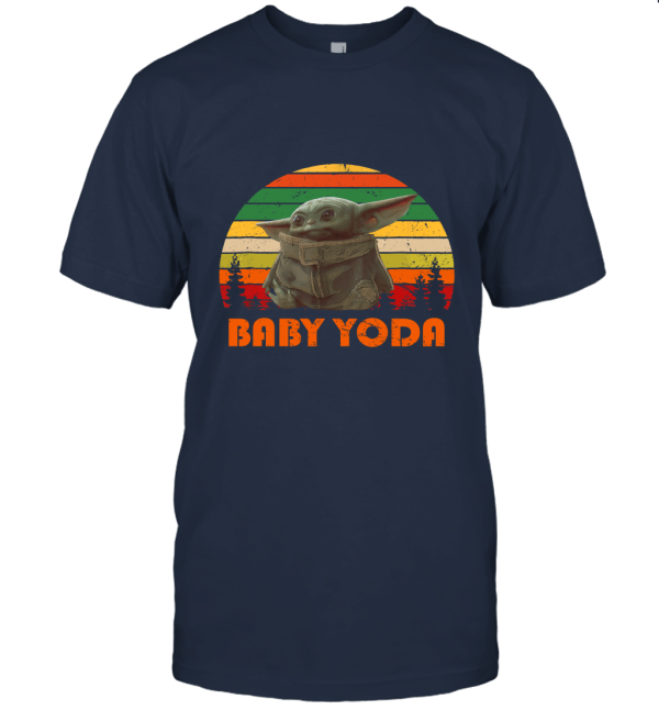 Vintage Baby Yoda Merry Christmas Unisex T-Shirt