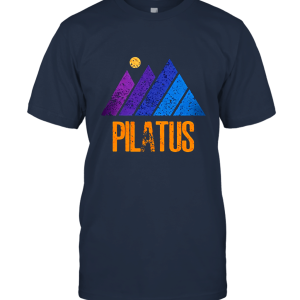 Vintage Tee Shirt Graphic T Shirt Mountain PILATUS Deep Black Unisex T-Shirt
