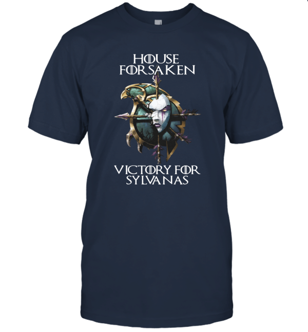 World of Warcraft House Forsaken Victory for Sylvanas Shirts Unisex T-Shirt
