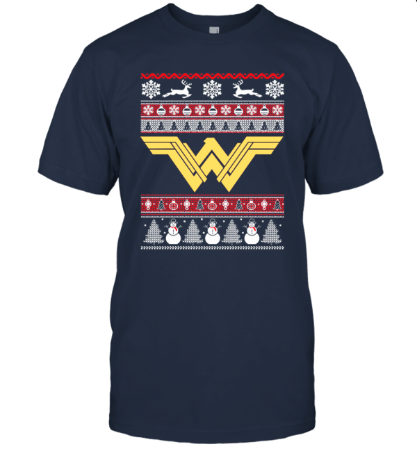 Wonder Women Logo Ugly Christmas Unisex T-Shirt