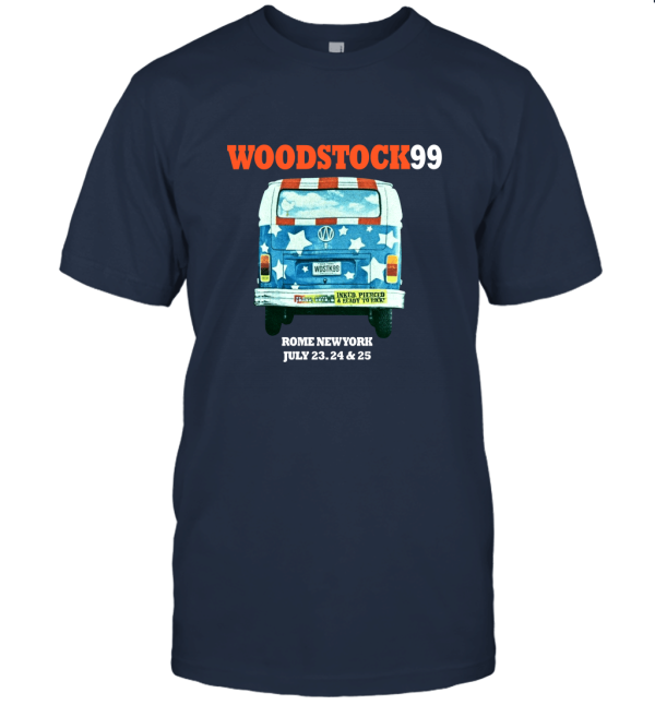 Woodstock 99 VW Van Set List Unisex T-Shirt