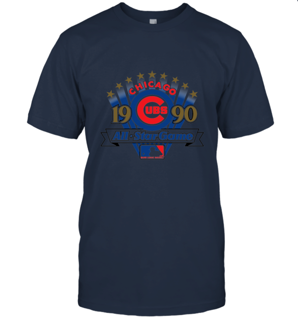 90s Chicago Cubs 1990 All Star Game Baseball t shirt Large Unisex T-Shirt