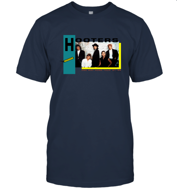 80s 1987 Hooters The Hooters One Way Home Tour New Wave Band T shirt Unisex T-Shirt
