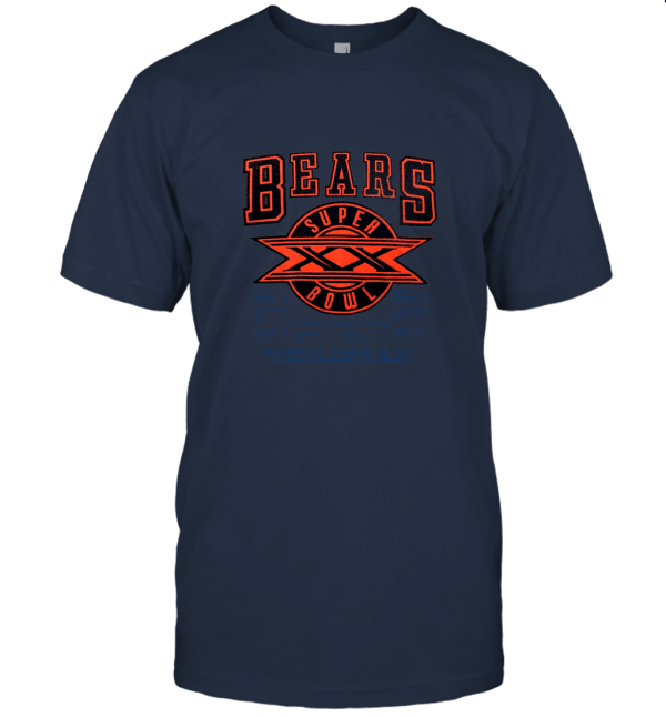 80s Vintage Chicago Bears 1985 Super Bowl Unisex T-Shirt