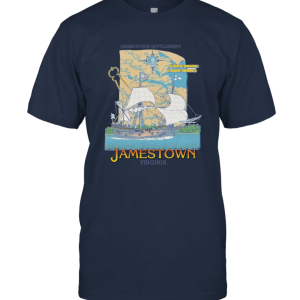 80s Jamestown Settlement Virginia Tourist Unisex T-Shirt