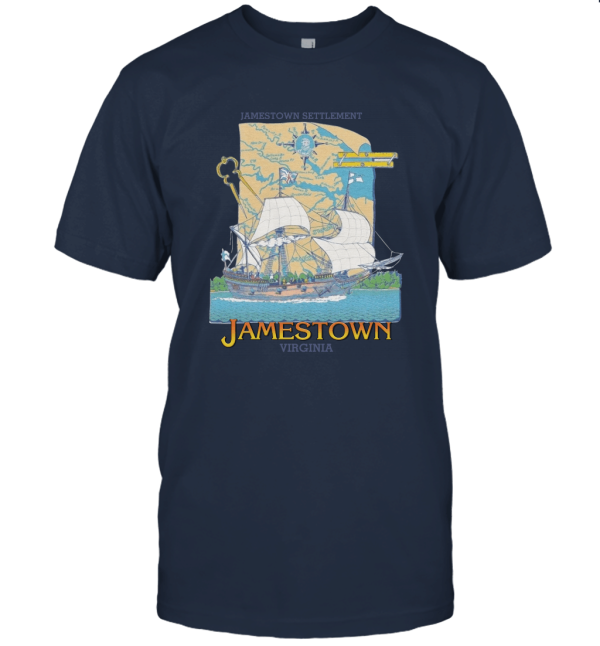 80s Jamestown Settlement Virginia Tourist Unisex T-Shirt