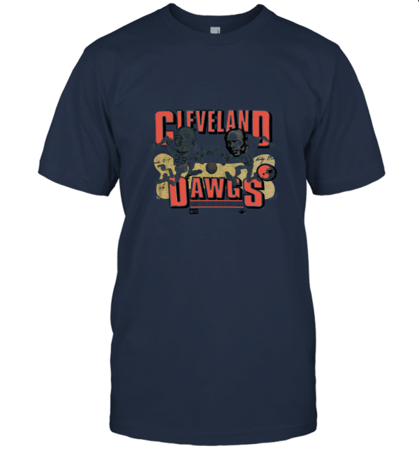 80s Vintage Cleveland Browns Dawgs Frank Minnifield Hanford Dixon cartoon Unisex T-Shirt