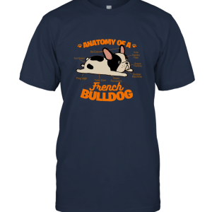 Anatomy of a French Bulldog Unisex T-Shirt