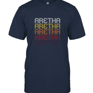 Aretha Retro Wordmark Pattern  Vintage Style T shirt Unisex T-Shirt