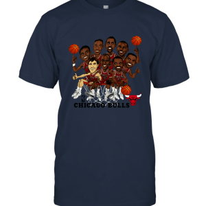 Chicago Bulls Team Caricature Hoopla Unisex T-Shirt