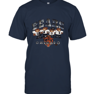 Chicago Bears 1990s  Cartoon Bears Sports Football Unisex T-Shirt