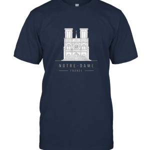 Cathedral Notre Dame Paris  T Shirt Design Unisex T-Shirt