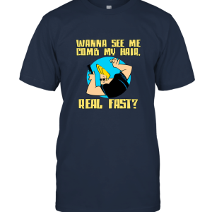 Cartoon Network Men's Johnny Bravo Comb Hair Graphic Unisex T-Shirt