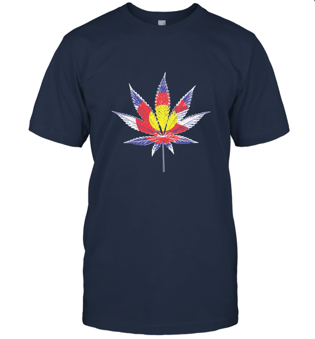 Colorado Flag Pot Leaf Unisex T-Shirt
