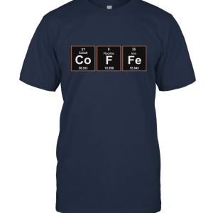 Coffee Periodic Table Science Funny Unisex T-Shirt
