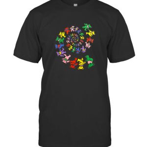 Grateful Dead Psychedellic Dancing Bears Graphic T-Shirt