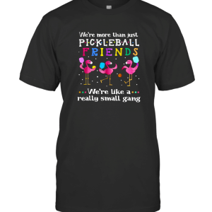 Flamingos We're More Than Just Pickleball Friends T-Shirt