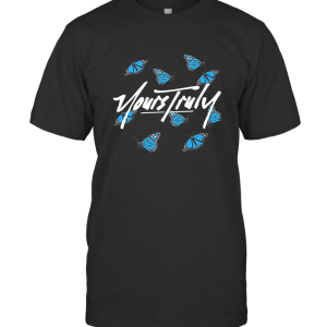 Yours Truly blue butterfly T-Shirt