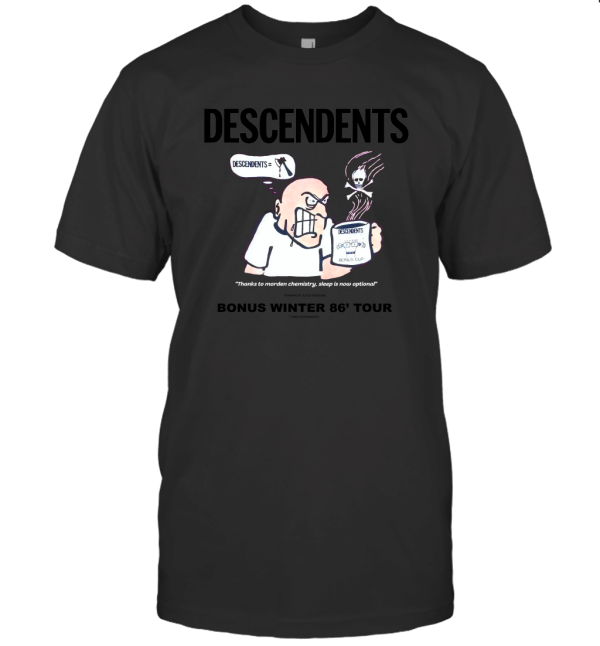 Descendents Shirt Vintage tshirt 1986 Bonus Winter Tour Enjoy T-Shirt