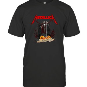 Clothing Jack Skellington And Pumpkins Metallica Band. 2522 T-Shirt