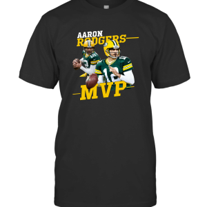 Rodgers MVP No. 12 Wisconsin Green Football Jersey Customized Handmade T-Shirt