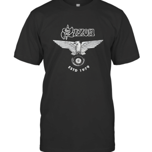 Saxon T Shirt Est 1979 Eagle Band Logo Official T-Shirt