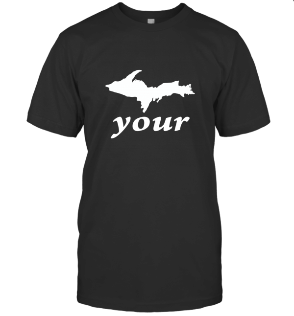 UP Yours Michigan White Logo T-Shirt