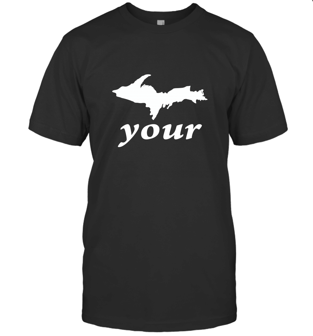 UP Yours Michigan White Logo T-Shirt