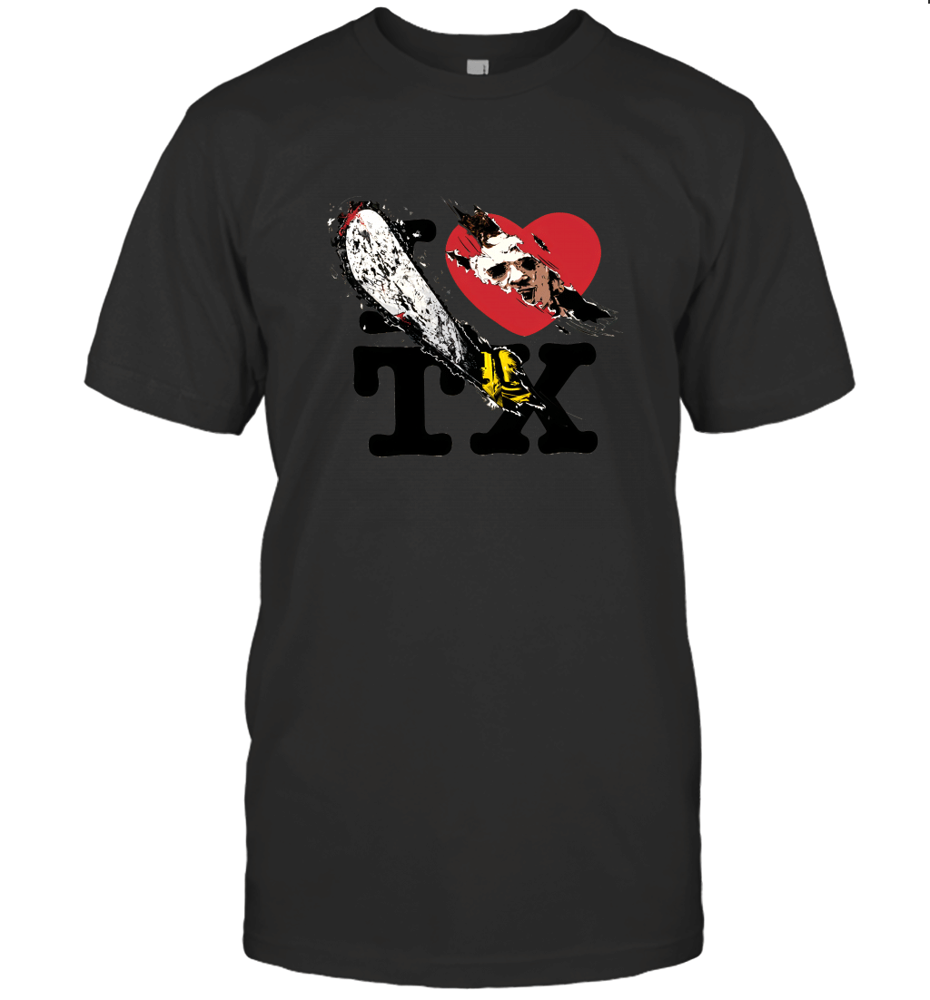 Texas Chainsaw Massacre I Heart TX Fitted Jersey T-Shirt