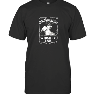 Yeayi Mens Jim Morrison Show Me The Way to Next Whiskey Bar Doors Logo T-Shirt