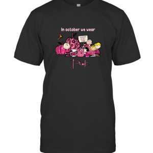 IN OCTOBER WE WEAR PINK BREAST CANCER AWARENESS SHIRT SNOOPY 3 T-Shirt