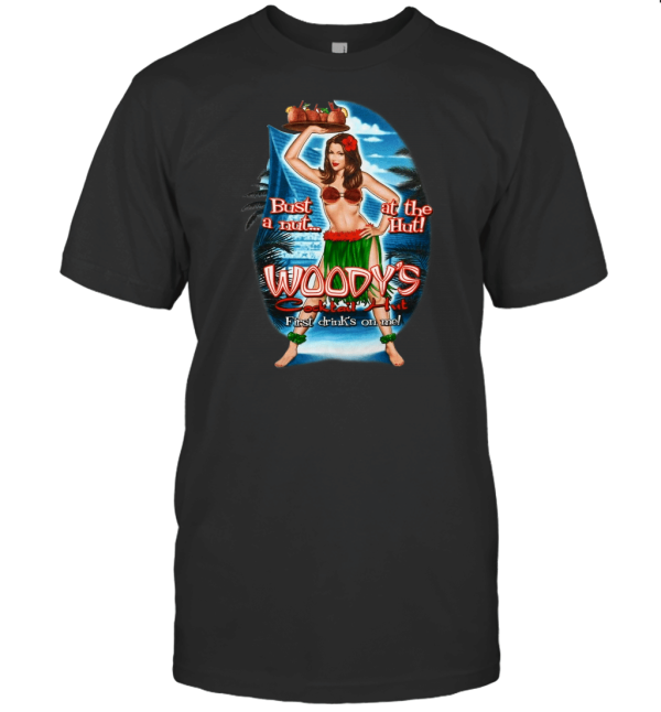 Woodys Cocktail Hut Hawaii T-Shirt